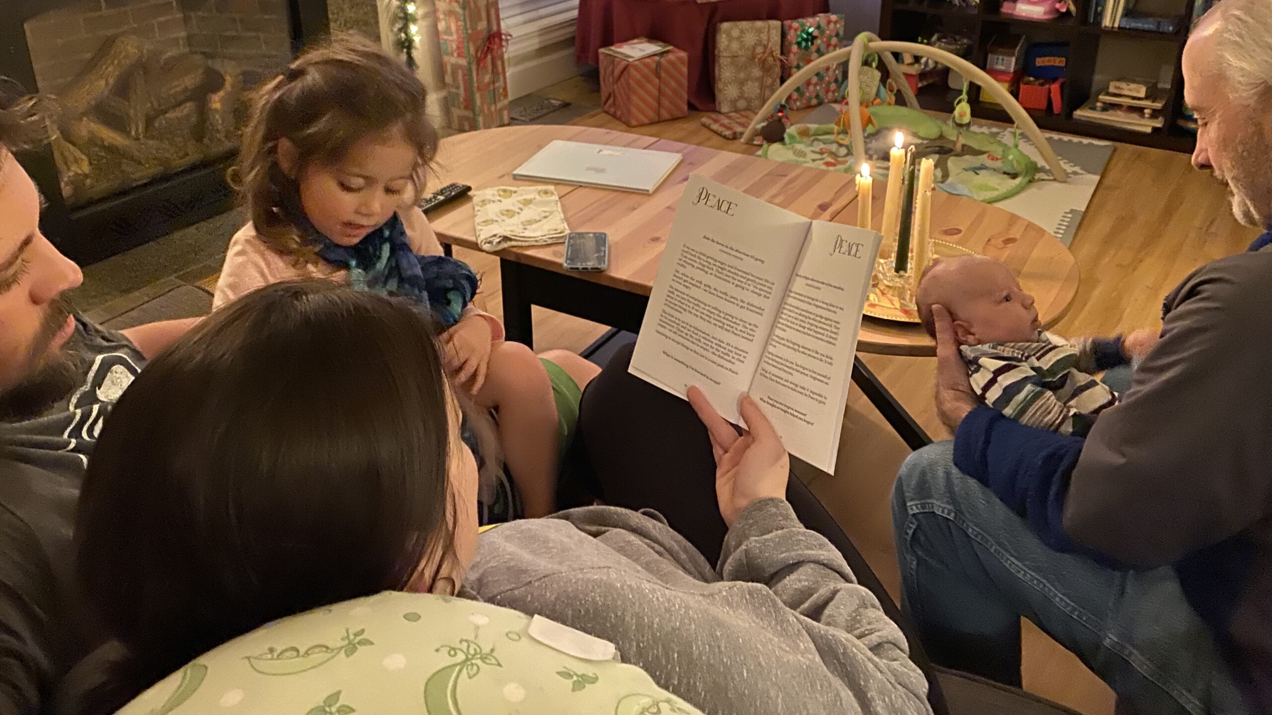 Golden Kriya jyotir flame graphic in a mandala border